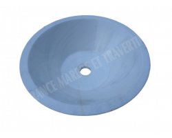 Vasque Dolomite Blanc Conique Poli 2