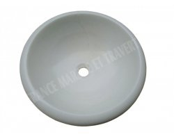 Dolomite Blanc Vasque Encastrer Poli 2