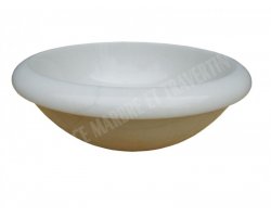 Dolomite Blanc Vasque Encastrer Poli 2