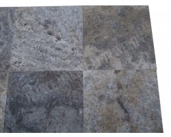 Travertin Silver 40x40 1,2 cm Adouci 2