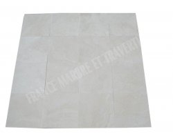Travertin Ivoire Blanc 40x40x1,2 cm Adouci