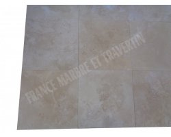 Travertin Beige Extra Clair 40x40 1,2 cm Poli 2