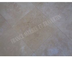 Travertin Beige Extra Clair 40x40 1,2 cm Poli 2