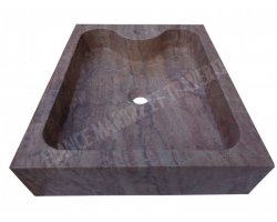 Travertin Rose Evier 50x40 10 cm Adouci 2