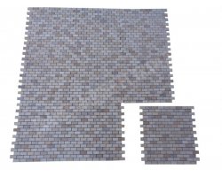 Travertin Mixte Mosaïque 3 Couleur 1,5x3 cm Antique  2