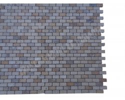 Travertin Mixte Mosaïque 3 Couleur 1,5x3 cm Antique  2