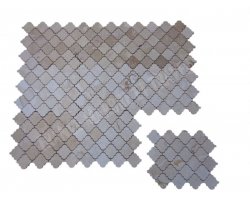 Travertin Beige Mosaïque Arabesque Lanterne Adouci 2
