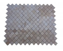 Travertin Beige Mosaïque Arabesque Lanterne Adouci 2