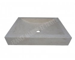 Travertin Beige Evier 55x40 10 cm Adouci 2