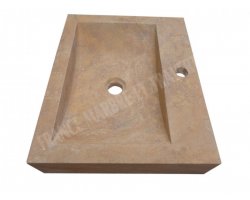 Travertin Jaune Évier 50x40 10 cm Adouci 2