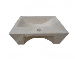 Travertin Beige Evier 40x33 12 cm Adouci 2