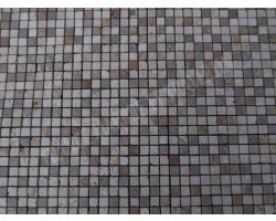 Travertin Mixte Mosaïqué 3 Couleur 1,5x1,5 cm Antique  2