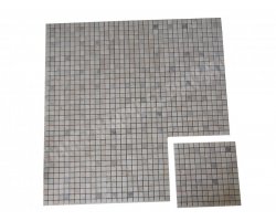 Travertin Beige & Silver Mosaïque 2,3x2,3 cm Antique 2