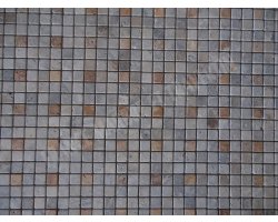 Travertin Silver & Jaune Mosaïque 2,3x2,3 cm Antique 2