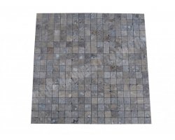 Travertin Silver Mosaïque 4,8x4,8 cm Antique  2