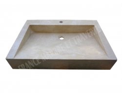 Travertin Beige Évier Old School 50x70 10 cm Adouci 2