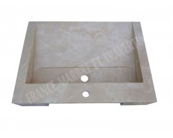 Travertin Beige Évier Old School 50x70 10 cm Adouci 2