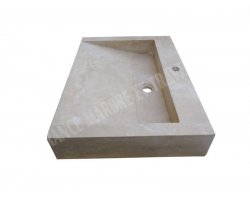 Travertin Beige Évier Old School 50x70 10 cm Adouci 2