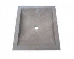 Travertin Noce Évier 45x50 10 cm Adouci 2