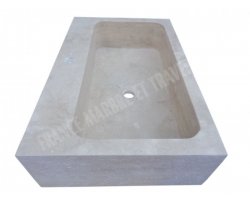 Travertin Beige Évier 70x40 15 cm Adouci 2