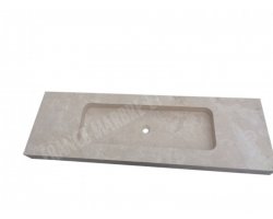 Travertin Beige Evier 140x50 10 cm Adouci 2