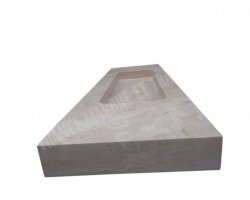 Travertin Beige Evier 140x50 10 cm Adouci 2