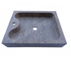 Travertin Silver Evier 50x40 10 cm Adouci 2