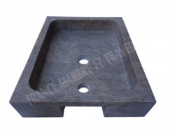 Travertin Silver Evier 50x40 10 cm Adouci 2