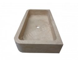 Travertin Beige Évier Bac 90x46 15 cm  2