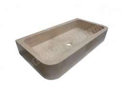 Travertin Beige Évier Bac 90x46 15 cm  2