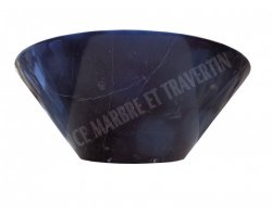 Marbre Noir Vasque Conique Poli 2