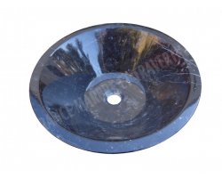Marbre Noir Vasque Conique Poli 2