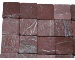 Marbre Bordeaux 10x10 cm Antique  2