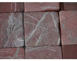 Marbre Bordeaux 10x10 cm Antique  2