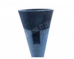 Marbre Noir Piédestal Vasque Strié 2