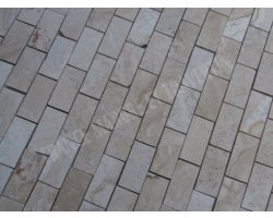 Travertin Ivoire Mosaïque 4,8x10 cm Rebouche Adouci  2