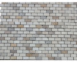 Travertin Mixte Mosaïque 2,3x4,8 cm Rebouche  2