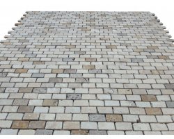 Travertin Mixte Mosaïque 2,3x4,8 cm Rebouche  2