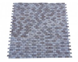 Travertin Beige & Noce Mosaïque 2,3x4,8 cm  2