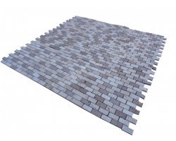 Travertin Beige & Noce Mosaïque 2,3x4,8 cm  2