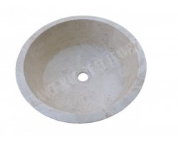 Travertin Beige Vasque Mi- Conique Adouci 2