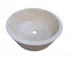 Travertin Beige Vasque Mi- Conique Adouci 2