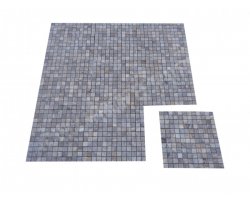 Travertin Silver Mosaïque 2,3x2,3 cm Adouci 2