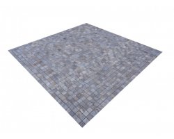 Travertin Silver Mosaïque 2,3x2,3 cm Adouci 2