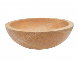 Travertin Jaune Vasque Bol Adouci 2