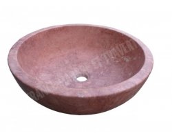 Travertin Rose Vasque Bol Adouci 2