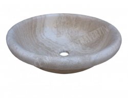 Travertin Beige Vasque Encastrer Adouci 2