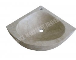 Travertin Beige Lave Main 40x40 cm Adouci 2