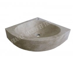 Travertin Beige Lave Main 40x40 cm Adouci 2