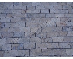 Travertin Philadelphia Mosaïque 4,8x10 cm Antique 2